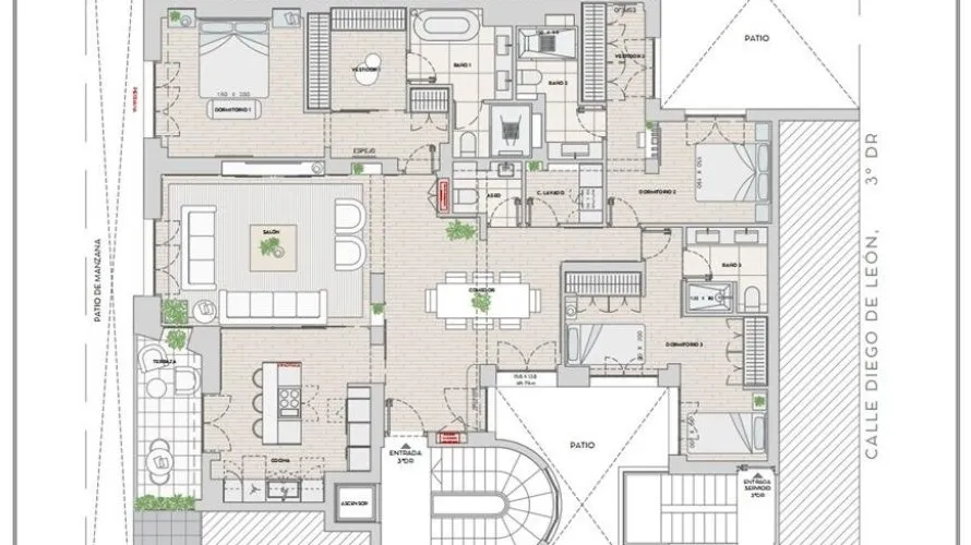 Apartamento de 3 dormitorios en Madrid, Spain No. 1241 № 22