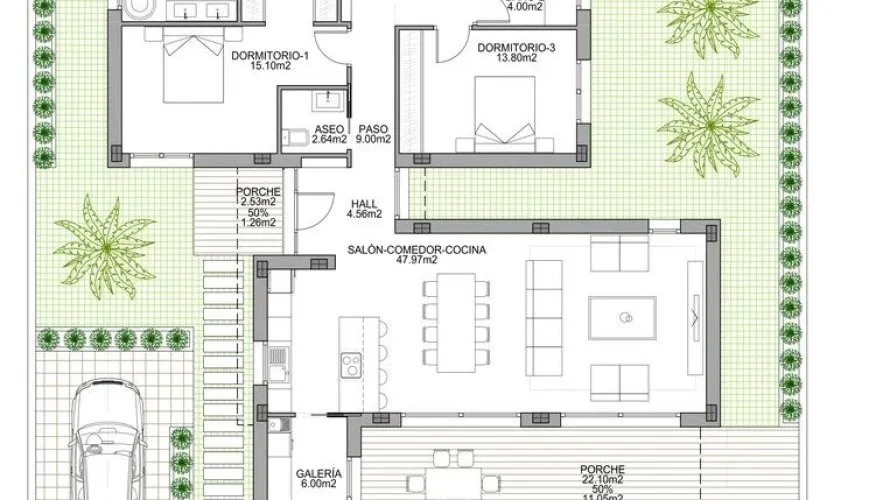Villa de 3 dormitorios en Benijófar, España No. 1014 № 6