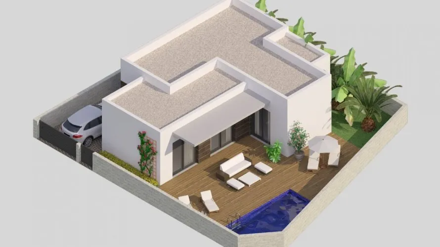 Villa de 2 chambres à Benijofar, Espagne No. 1016