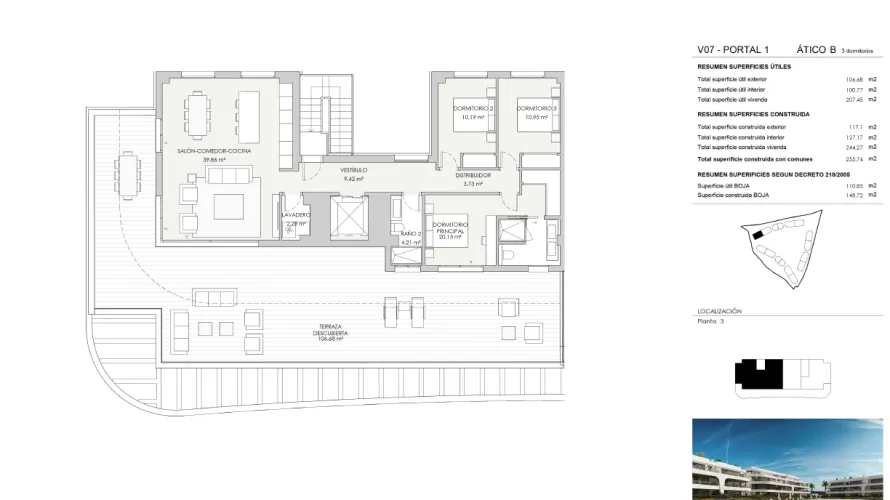 3 bedrooms apartment for sale , La Atalaya, Spain No. 237 № 4