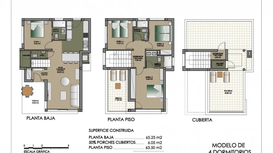 4 bedrooms villa for sale, San Miguel de Salinas, Spain No. 1687 № 1